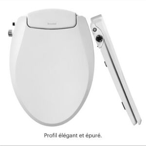 Brondell White Elongate Bidet Toilet Seat